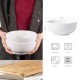 39 Ounce Porcelain Bowls Set 4 Pack Premium White Ceramic Bowls for Cereal, Soup, Salad, Pasta, Prep, Rice, Ice cream, Microwave & Dishwasher Safe