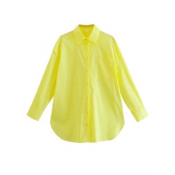 Urparcel Dress shirts  Women's Shirt 2022 New Spring Autumn Fashion Oversize 100% Cotton Casual Blouses Loose Streetwear Shirts Woman Tops